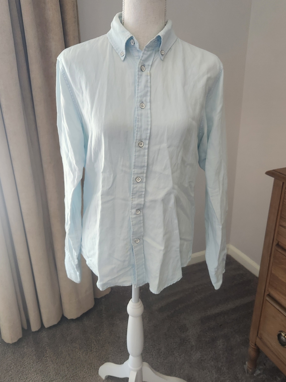 rag & bone Pale Blue Button-Down Shirt